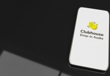 clubhouse-app-for-drop-in-audio-chat-application-on-smartphone-3d-rendering